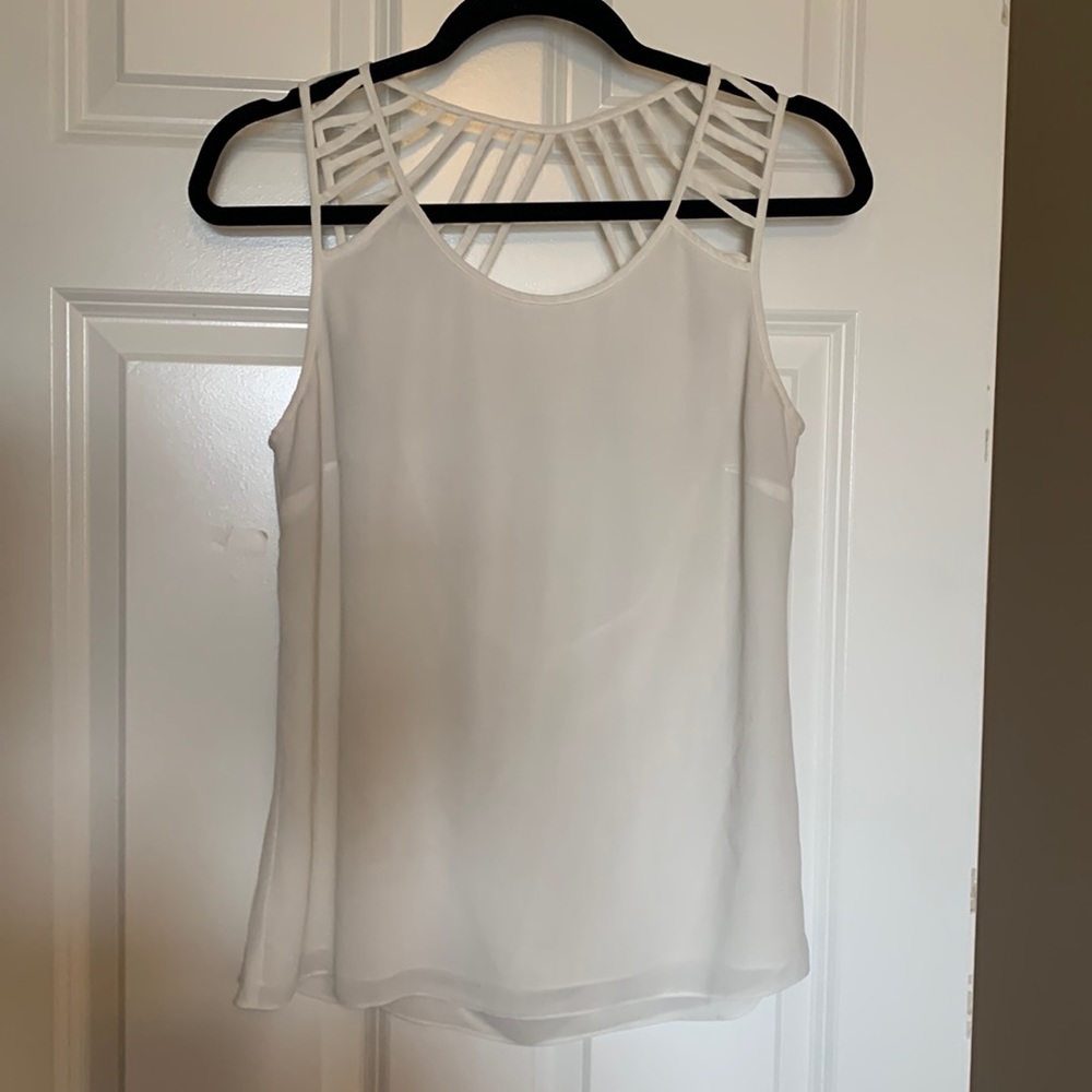 Naked Zebra White Tank Top
